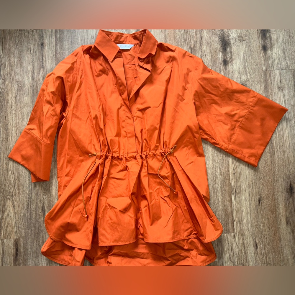 MaxMara Vibrant Orange Blouse